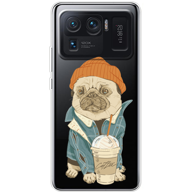 Прозрачный чехол BoxFace Xiaomi Mi 11 Ultra Dog Coffeeman