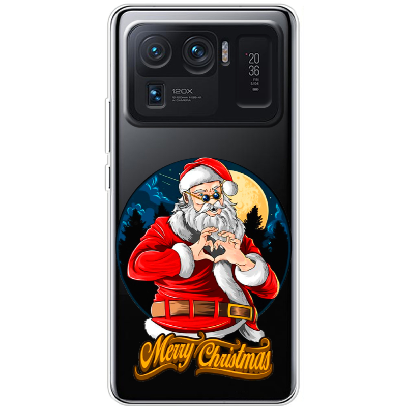 Прозрачный чехол BoxFace Xiaomi Mi 11 Ultra Cool Santa