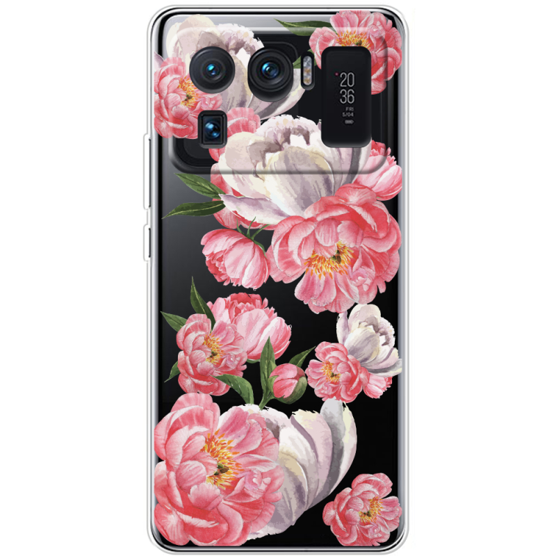 Прозрачный чехол BoxFace Xiaomi Mi 11 Ultra Peony Watercolor Style