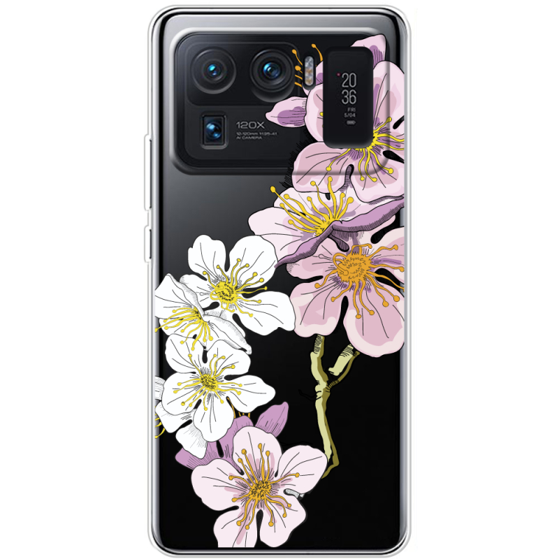 Прозрачный чехол BoxFace Xiaomi Mi 11 Ultra Cherry Blossom