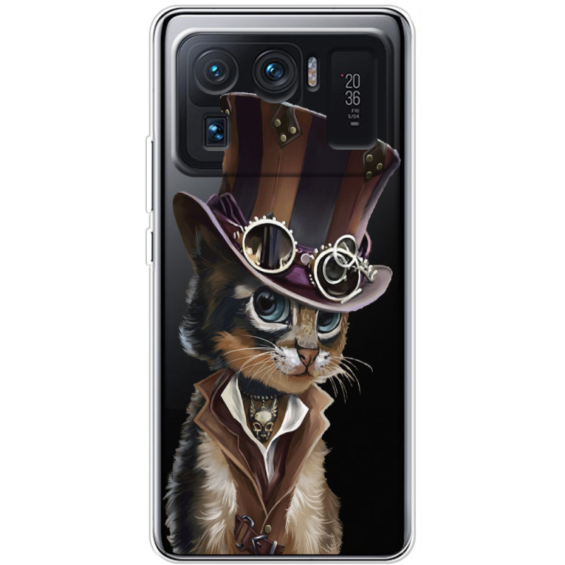 Прозрачный чехол BoxFace Xiaomi Mi 11 Ultra Steampunk Cat