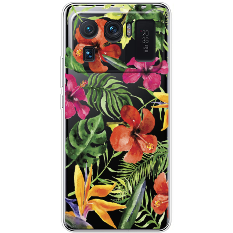 Прозрачный чехол BoxFace Xiaomi Mi 11 Ultra Tropical Flowers