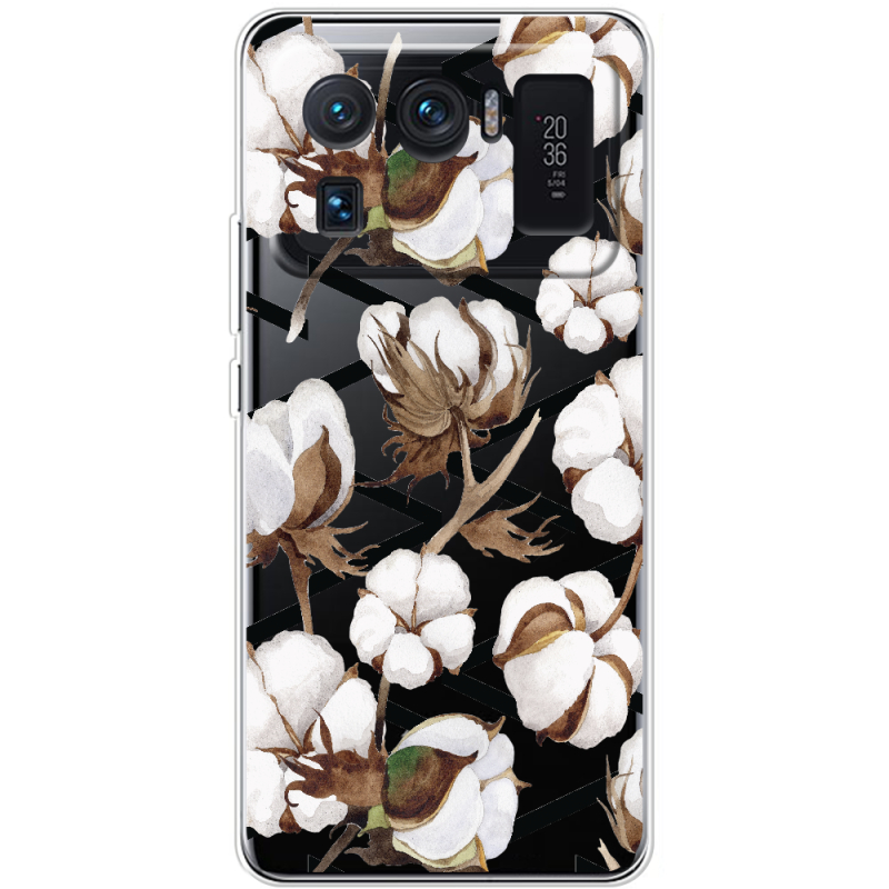 Прозрачный чехол BoxFace Xiaomi Mi 11 Ultra Cotton flowers