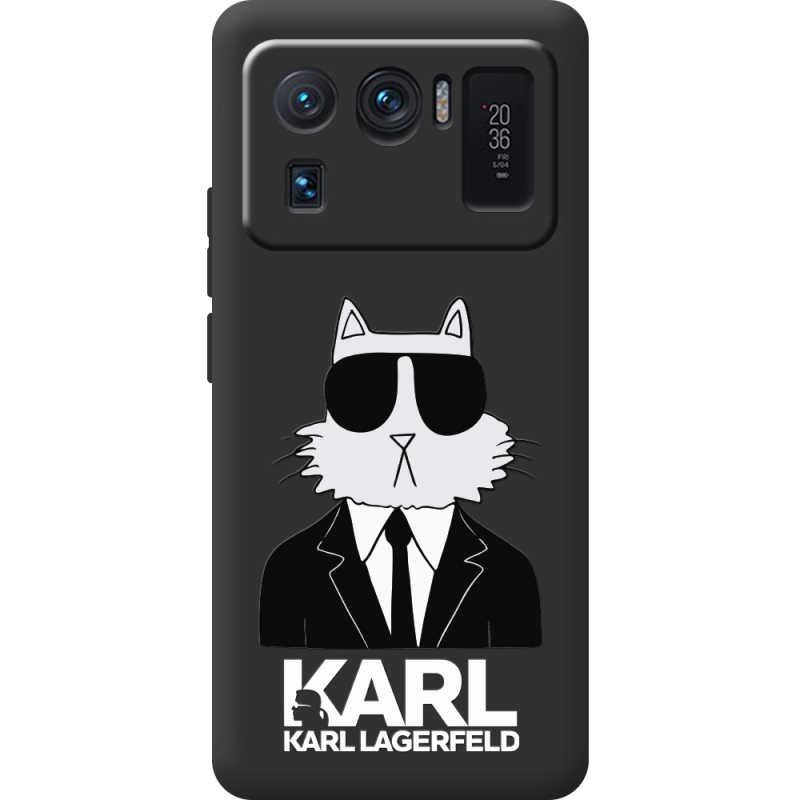 Черный чехол BoxFace Xiaomi Mi 11 Ultra Cat in Black