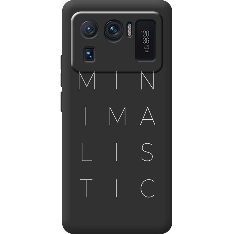 Черный чехол BoxFace Xiaomi Mi 11 Ultra Minimalistic