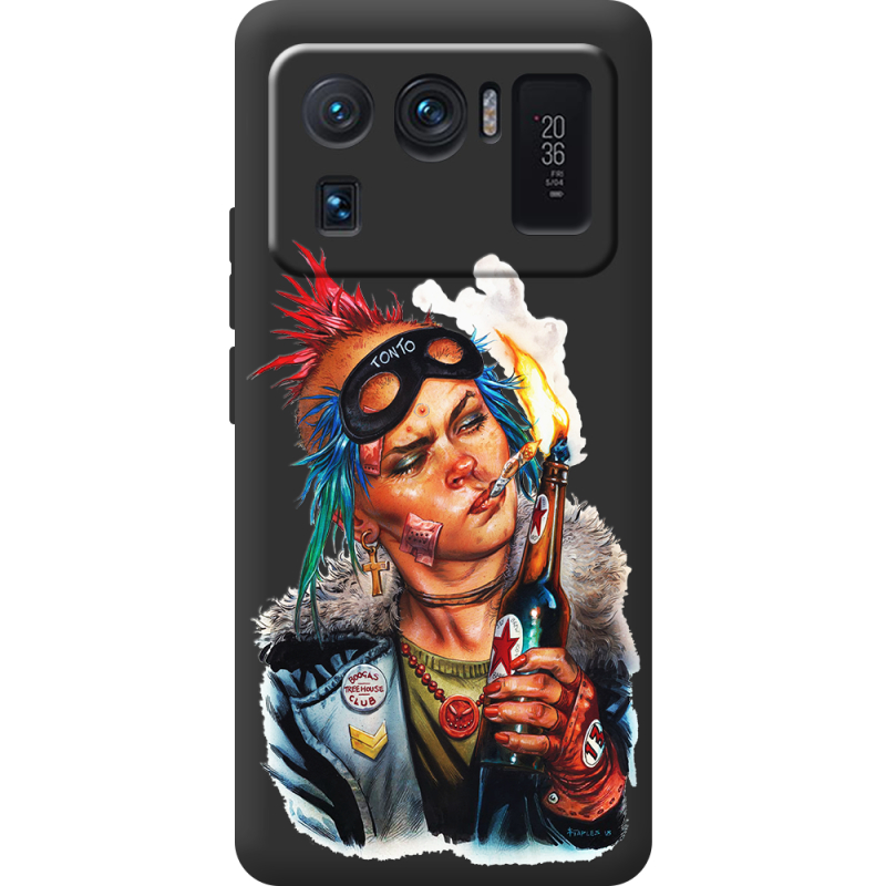 Черный чехол BoxFace Xiaomi Mi 11 Ultra Tanker Girl