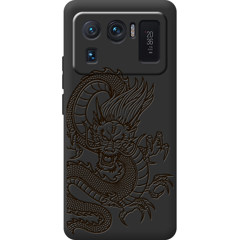 Черный чехол BoxFace Xiaomi Mi 11 Ultra Chinese Dragon