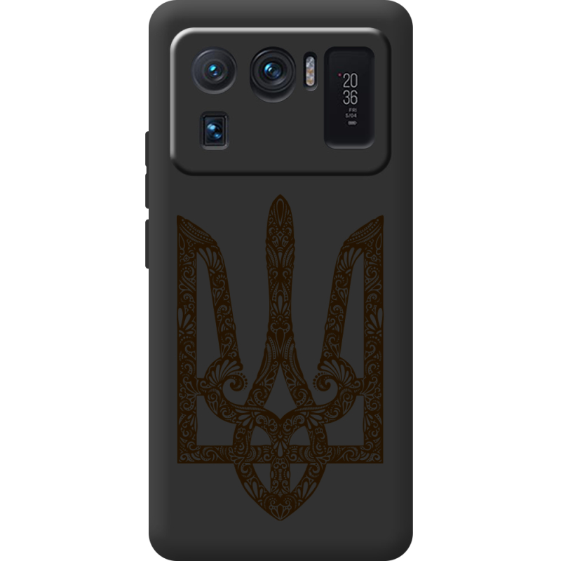 Черный чехол BoxFace Xiaomi Mi 11 Ultra Ukrainian Trident