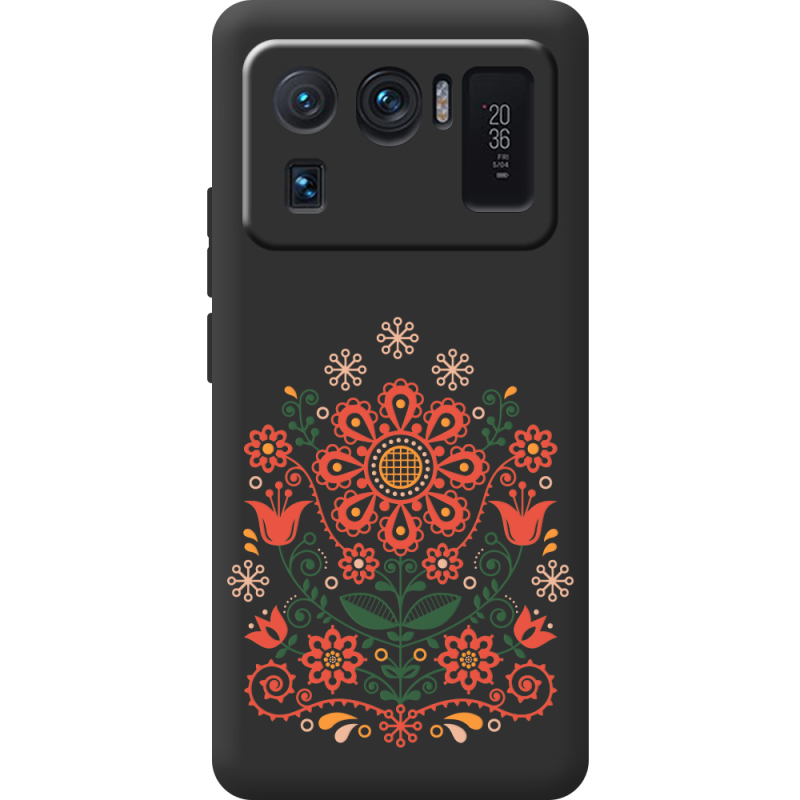 Черный чехол BoxFace Xiaomi Mi 11 Ultra Ukrainian Ornament