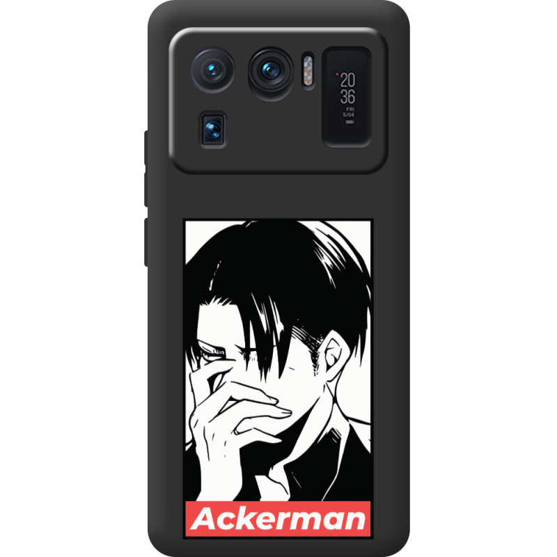 Черный чехол BoxFace Xiaomi Mi 11 Ultra Attack On Titan - Ackerman