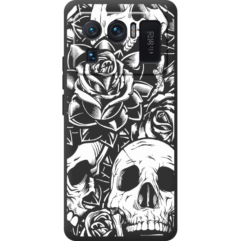 Черный чехол BoxFace Xiaomi Mi 11 Ultra Skull and Roses