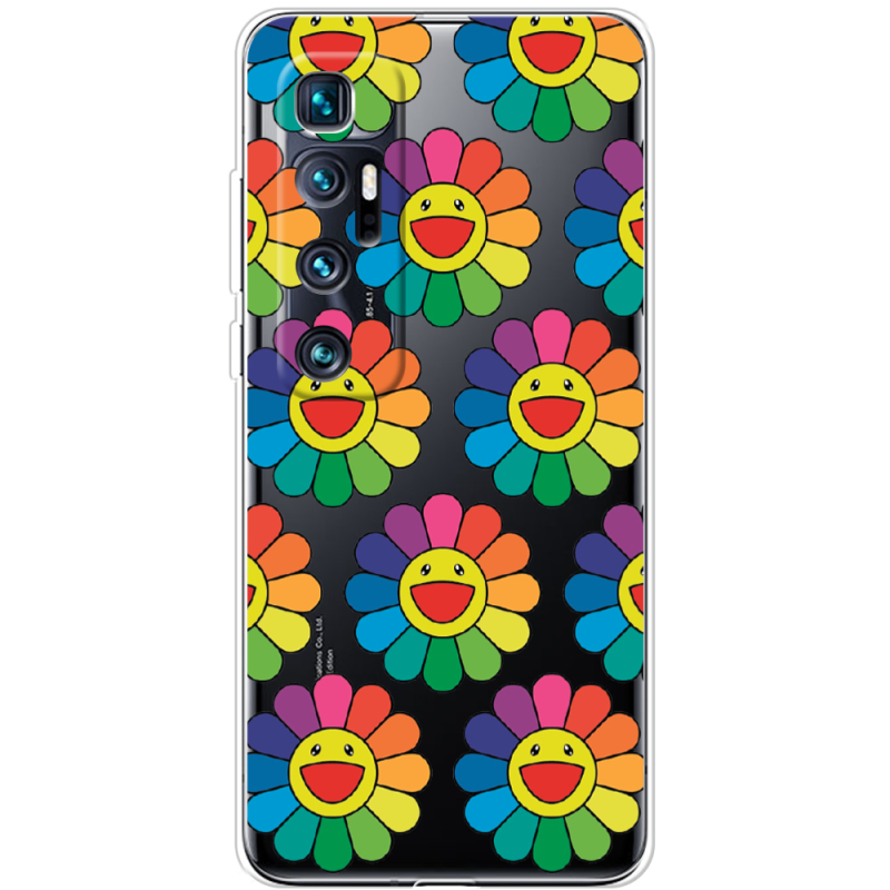 Прозрачный чехол BoxFace Xiaomi Mi 10 Ultra Hippie Flowers