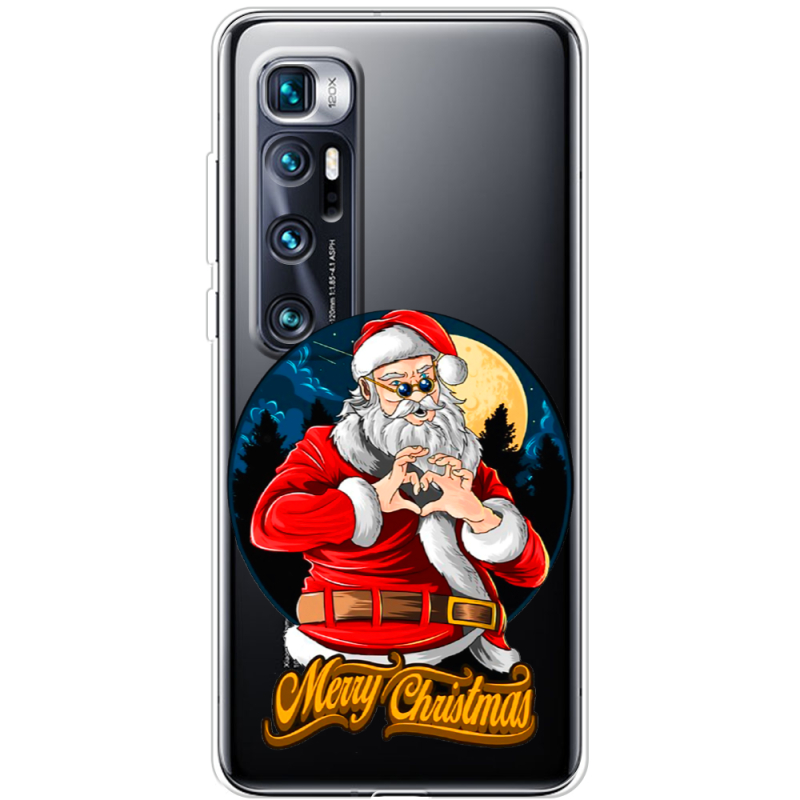 Прозрачный чехол BoxFace Xiaomi Mi 10 Ultra Cool Santa