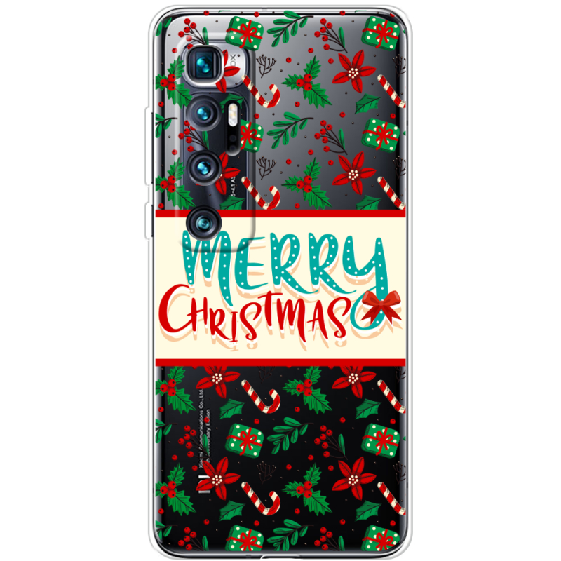 Прозрачный чехол BoxFace Xiaomi Mi 10 Ultra Vintage Christmas Pattern