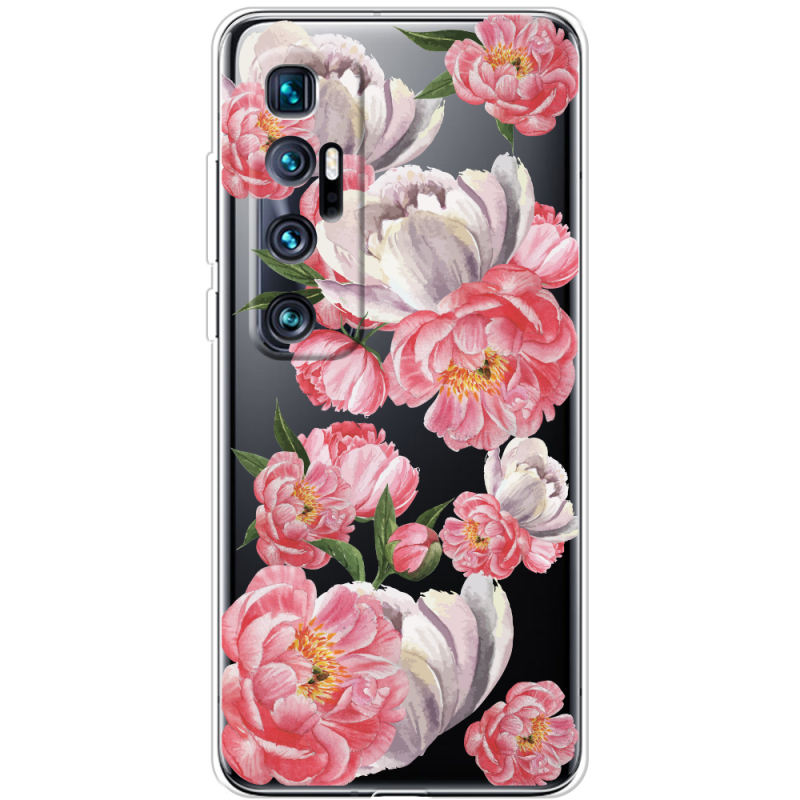 Прозрачный чехол BoxFace Xiaomi Mi 10 Ultra Peony Watercolor Style