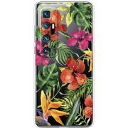 Прозрачный чехол BoxFace Xiaomi Mi 10 Ultra Tropical Flowers