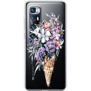 Чехол BoxFace со стразами Xiaomi Mi 10 Ultra Ice Cream Flowers