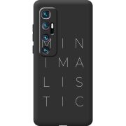 Черный чехол BoxFace Xiaomi Mi 10 Ultra Minimalistic
