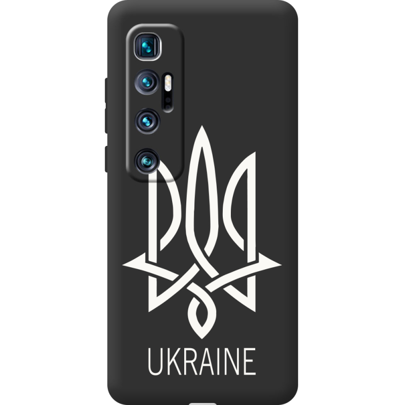Черный чехол BoxFace Xiaomi Mi 10 Ultra Тризуб монограмма ukraine