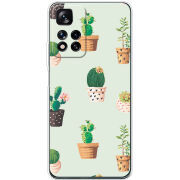 Чехол BoxFace Xiaomi Redmi Note 11 Pro Plus 5G Global Version L-green Cacti