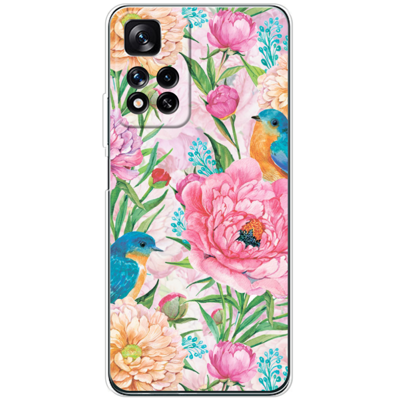 Чехол BoxFace Xiaomi Redmi Note 11 Pro Plus 5G Global Version Birds in Flowers