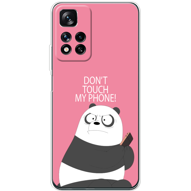 Чехол BoxFace Xiaomi Redmi Note 11 Pro Plus 5G Global Version Dont Touch My Phone Panda