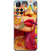 Чехол BoxFace Xiaomi Redmi Note 11 Pro Plus 5G Global Version Yellow Girl Pop Art