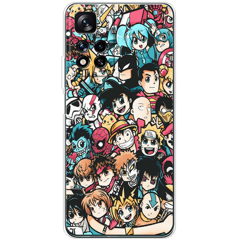 Чехол BoxFace Xiaomi Redmi Note 11 Pro Plus 5G Global Version Anime Stickers