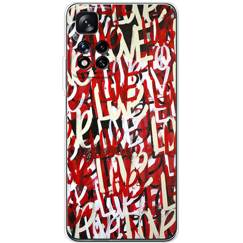 Чехол BoxFace Xiaomi Redmi Note 11 Pro Plus 5G Global Version Love Graffiti