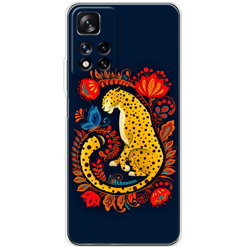 Чехол BoxFace Xiaomi Redmi Note 11 Pro Plus 5G Global Version Petrykivka Leopard