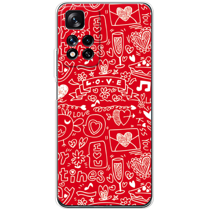 Чехол BoxFace Xiaomi Redmi Note 11 Pro Plus 5G Global Version Happy Valentines