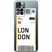Прозрачный чехол BoxFace Xiaomi Redmi Note 11 Pro Plus 5G Global Version Ticket London