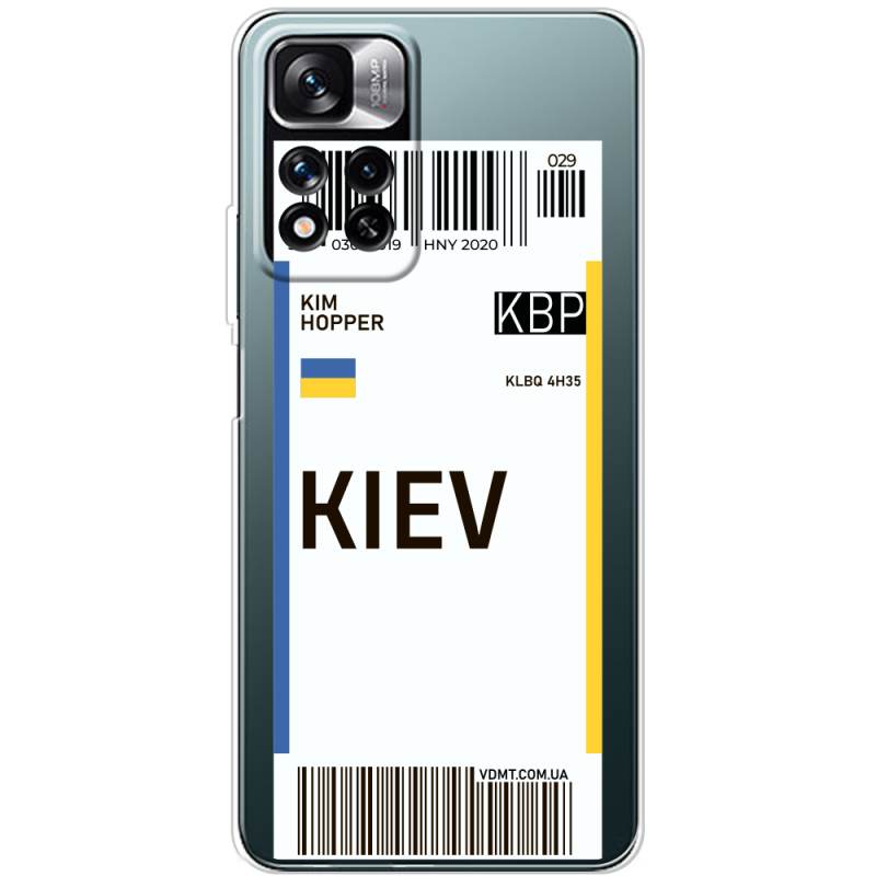 Прозрачный чехол BoxFace Xiaomi Redmi Note 11 Pro Plus 5G Global Version Ticket Kiev
