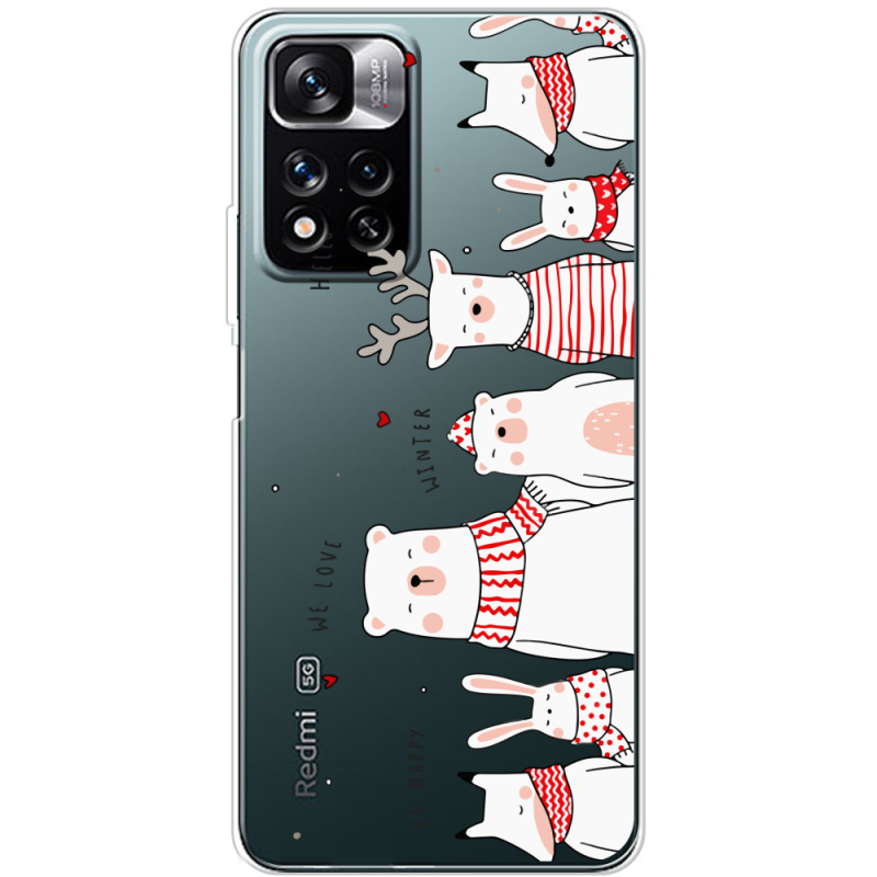 Прозрачный чехол BoxFace Xiaomi Redmi Note 11 Pro Plus 5G Global Version The Friendly Beasts