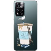 Прозрачный чехол BoxFace Xiaomi Redmi Note 11 Pro Plus 5G Global Version Segull in Cofee Pool