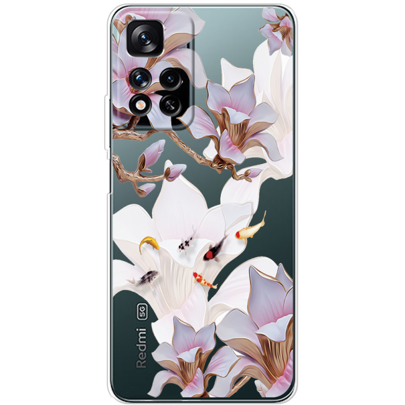 Прозрачный чехол BoxFace Xiaomi Redmi Note 11 Pro Plus 5G Global Version Chinese Magnolia