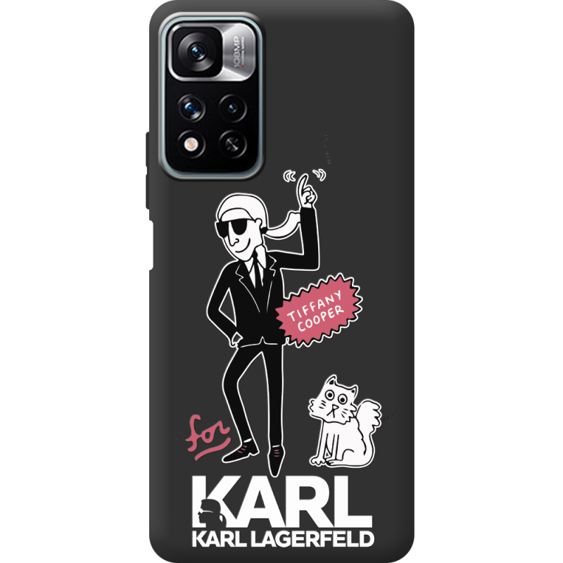 Черный чехол BoxFace Xiaomi Redmi Note 11 Pro Plus 5G For Karl