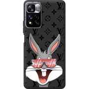 Черный чехол BoxFace Xiaomi Redmi Note 11 Pro Plus 5G looney bunny