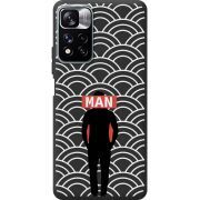 Черный чехол BoxFace Xiaomi Redmi Note 11 Pro Plus 5G Man Pattern