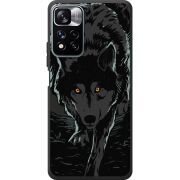 Черный чехол BoxFace Xiaomi Redmi Note 11 Pro Plus 5G Wolf