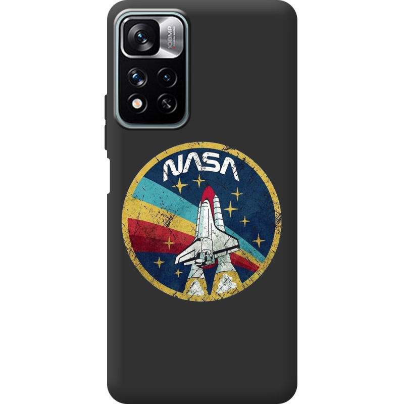 Черный чехол BoxFace Xiaomi Redmi Note 11 Pro Plus 5G NASA