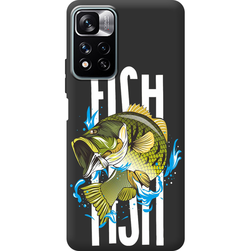 Черный чехол BoxFace Xiaomi Redmi Note 11 Pro Plus 5G Fish