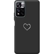 Черный чехол BoxFace Xiaomi Redmi Note 11 Pro Plus 5G My Heart