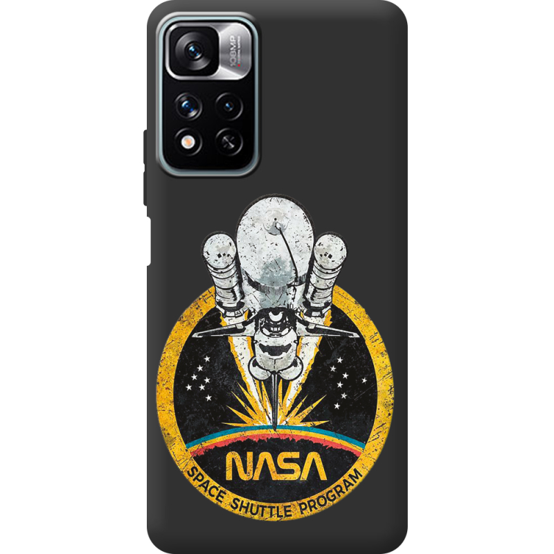 Черный чехол BoxFace Xiaomi Redmi Note 11 Pro Plus 5G NASA Spaceship