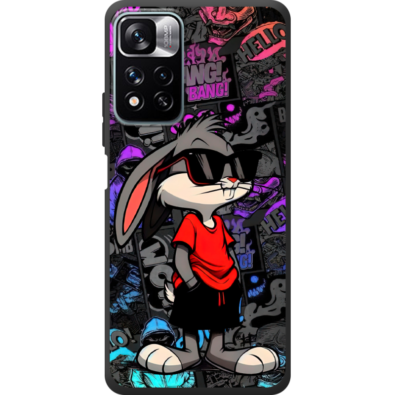 Черный чехол BoxFace Xiaomi Redmi Note 11 Pro Plus 5G Малий вухань