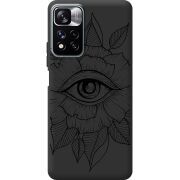 Черный чехол BoxFace Xiaomi Redmi Note 11 Pro Plus 5G Eye