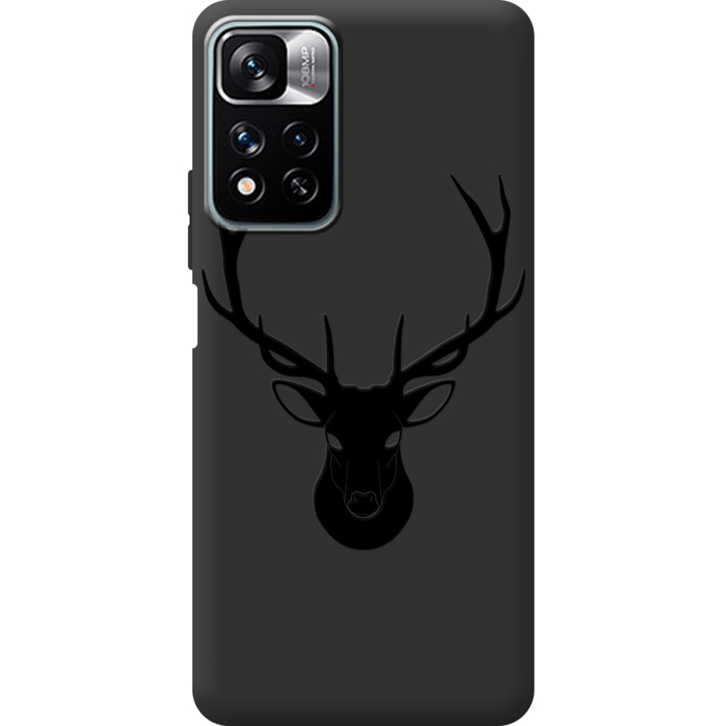 Черный чехол BoxFace Xiaomi Redmi Note 11 Pro Plus 5G Deer