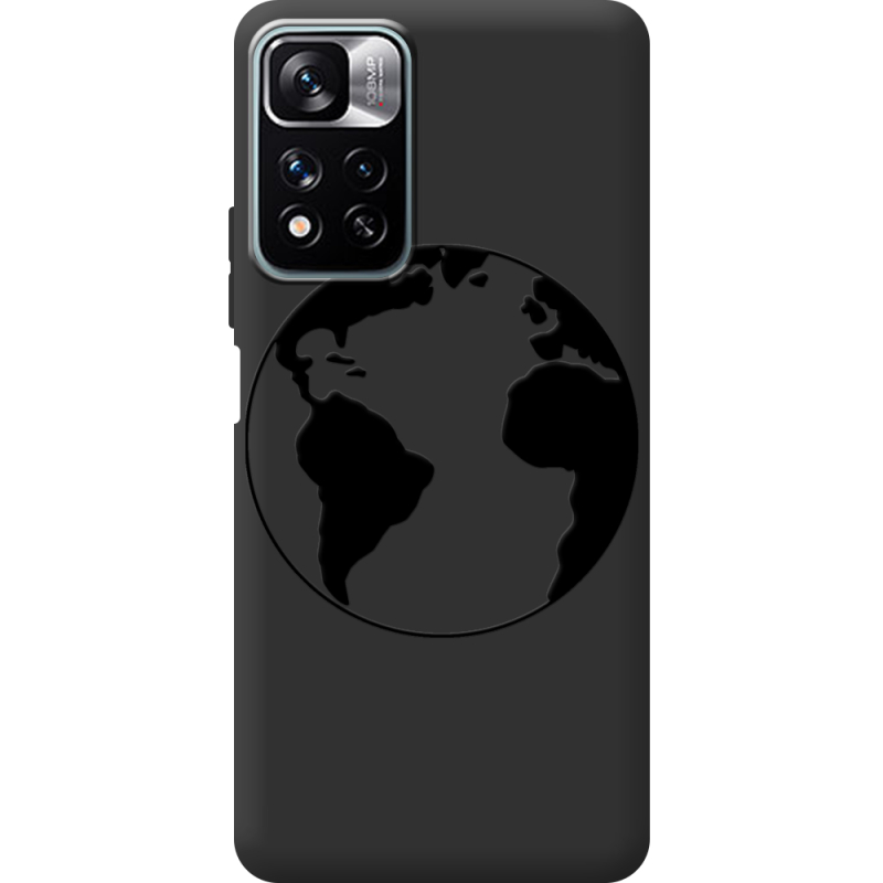 Черный чехол BoxFace Xiaomi Redmi Note 11 Pro Plus 5G Earth