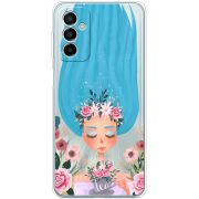 Прозрачный чехол BoxFace Samsung Galaxy M23 5G (M236)  Blue Hair