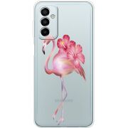 Прозрачный чехол BoxFace Samsung Galaxy M23 5G (M236)  Floral Flamingo